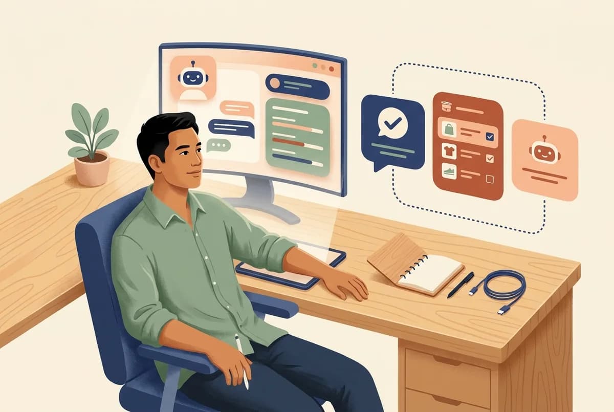 Ilustrasi Pakai AI Agent Siap Jalan