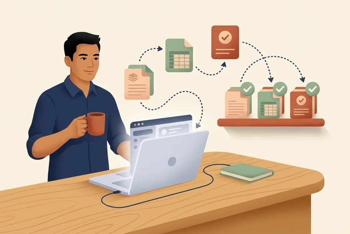 Ilustrasi AI Agent dan Automation Khusus Bisnis dan Kerjaanmu